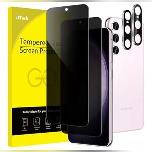 JETech Privacy Screen Protector for Samsung Galaxy S23+,S23 Plus 5G, (2pack) NEW